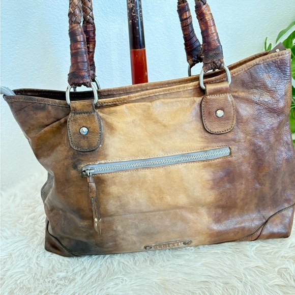 BED Stu Brown Leather Tote Bag - Picture 2 of 9